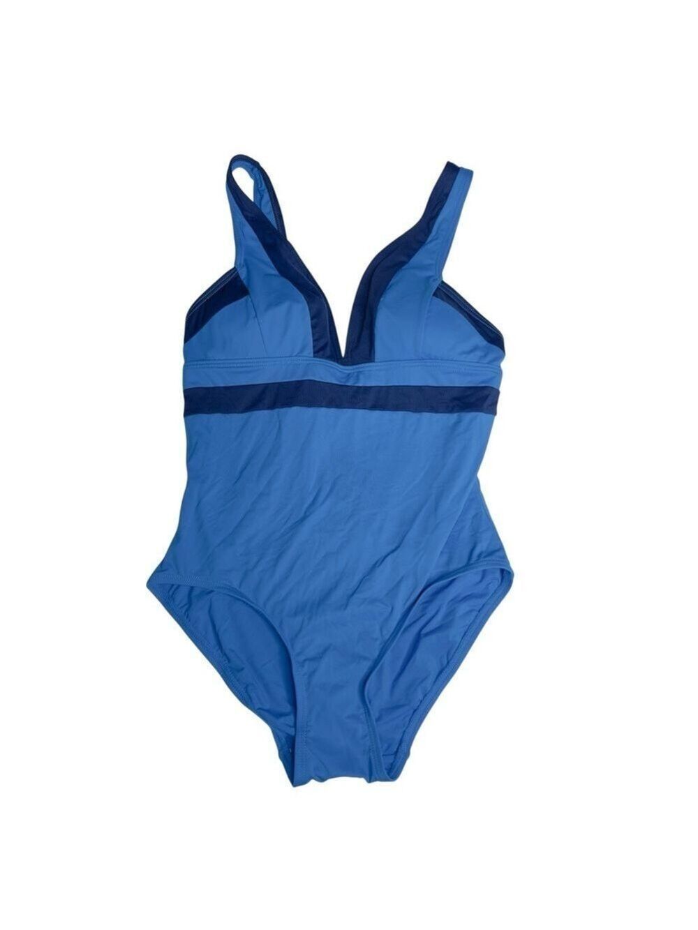 DKNY Blue One-Piece Swimsuit Size‎ 10 NWT - Picture 2 of 5